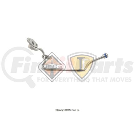 International 1870620C91 Turbocharger Oil Supply Tube Assembly - Without O-Ring, Navistar Compatible