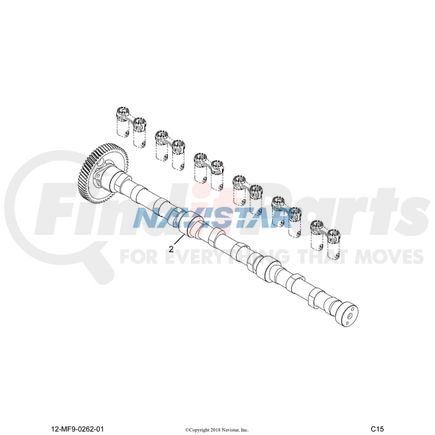 International 1841820C1 Engine Timing Camshaft Gear, Navistar Compatible