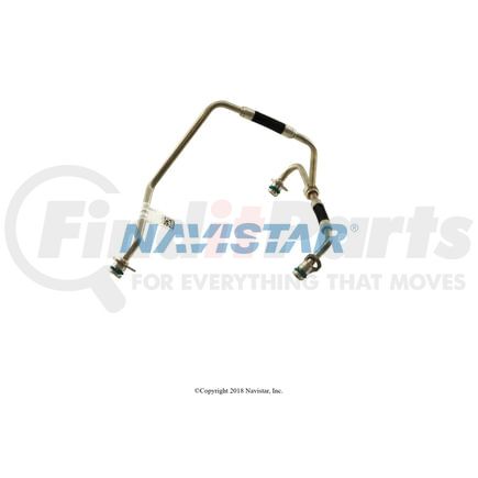 International 1886338C92 Turbocharger Oil Supply Tube Assembly, Navistar Compatible