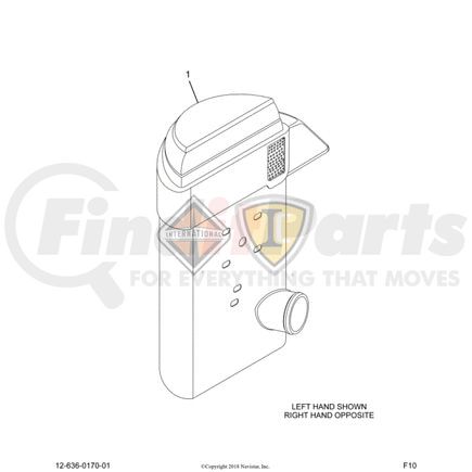 International 2599516C1 Harness Bracket, Navistar Compatible