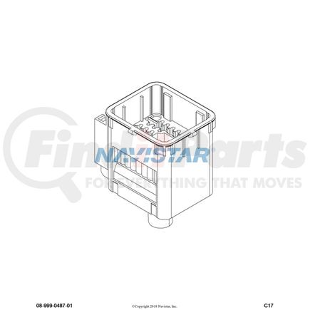 International 3595620C1 Body Wiring Harness Connector - 42-Way Amp Male, Navistar Compatible