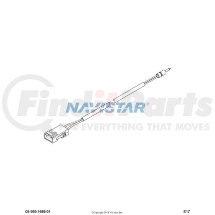 International 3664969C91 CB Radio Antenna Cable, Navistar Compatible
