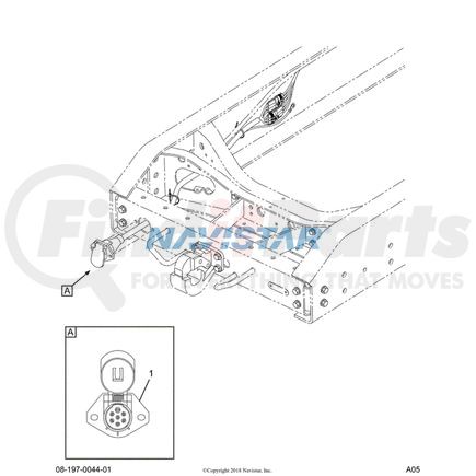 International 2589402C1 RECPTACL,RECEPT