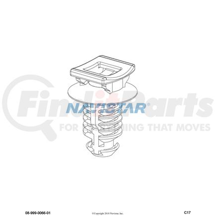 International 3551710C2 Hood and Cable Saddle Guide, Navistar Compatible