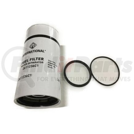 International 2611236C1 Fuel Filter Element - Extended Life 30 Mic, Navistar Compatible