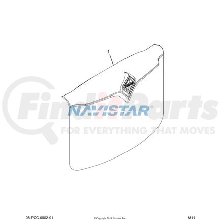 International 3609209C2 Door Panel, Navistar Compatible