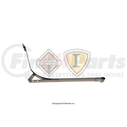 International 3583947C4 Fuel Tank Mounting Strap Assembly and Step Mounting Bracket - Bright Finish, Navistar Compatible