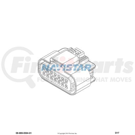 International 3601746C1 CONNECTR,CONNECTOR BODY 14 WAY