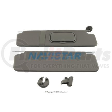 International 2603644C91 Sun Visor - Prem Right Hand, Med Neutral, Navistar Compatible