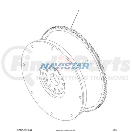 International 1800777C1 GEAR FLYWHEEL RING