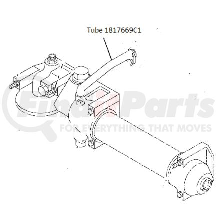 International 1817669C1 Engine Cylinder Head Tube, Navistar Compatible