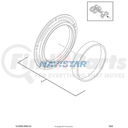 International 1822834C92 SEAL ASSEMBLY REAR CRANKSHAFT
