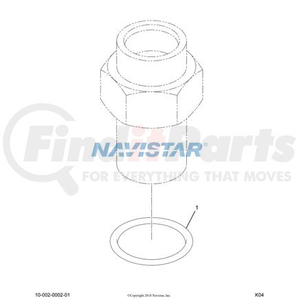 International 1834623C1 O-Ring, Navistar Compatible
