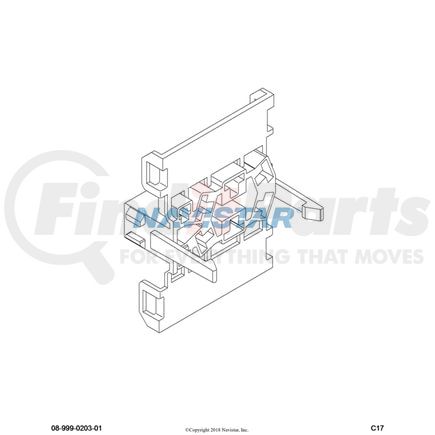 International 2009385C1 Body Wiring Harness Connector, Navistar Compatible