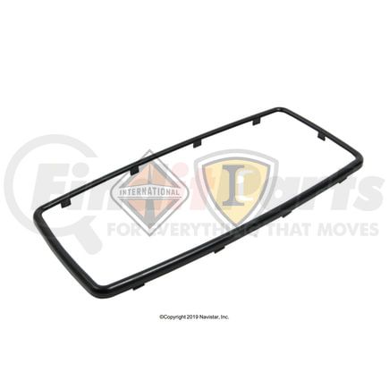 International 2509980C1 Headlight Bezel - Flat Main Black, Navistar Compatible
