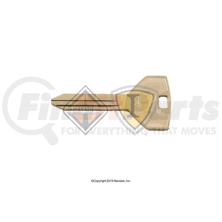 International 2586997C1 Blank Ignition Lock Key, Navistar Compatible