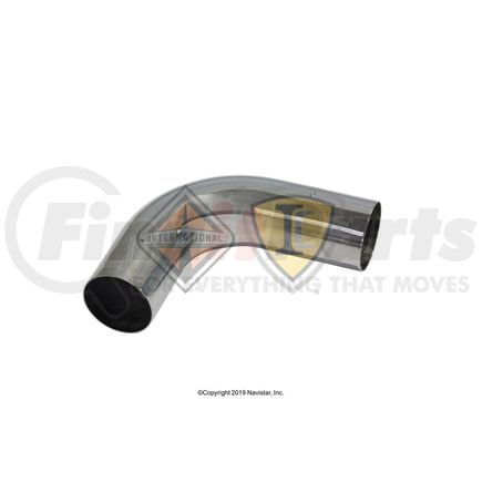 International 3519924C1 Exhaust Pipe, Bright Finish, Navistar Compatible