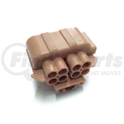 International 3548934C1 Body Wiring Harness Connector - 8 Way Sealed Male Brown, Navistar Compatible