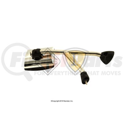 International 3554623C3 Mirror Fender Mounting Stainless Steel SS107 Left, Navistar Compatible