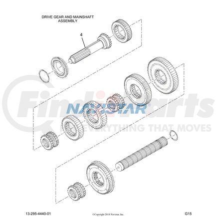 International 591066C1 NUT-M/S BEARING