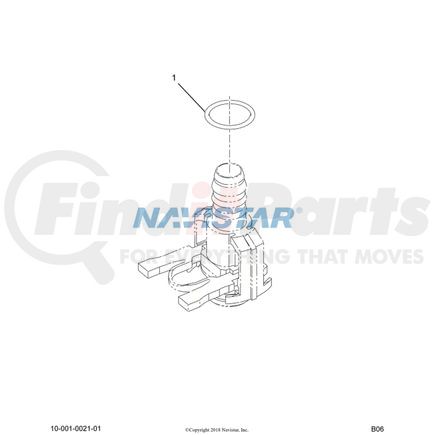 International 2506277C1 Fuel Line Seal Ring, Navistar Compatible