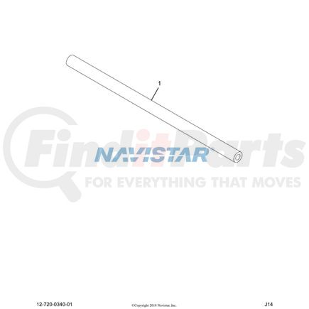 International L2643504 HVAC Heater Hose - 3/8"X50, Navistar Compatible
