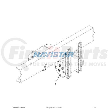 International 432161C91 Air Brake Reservoir Drain Valve - With Cable, 25", Navistar Compatible