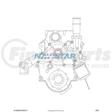 International 1833690C1 FILTER COOLANT