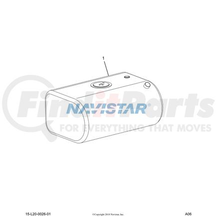 International 3533101C5 Fuel Tank Mounting Bracket, Navistar Compatible