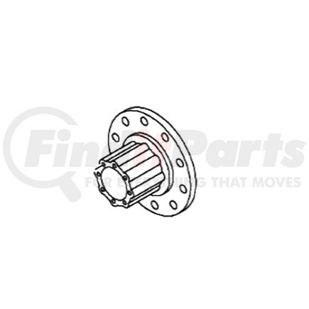International 2003354C91 HUB REAR WHEEL W/CUPS & FLG ST