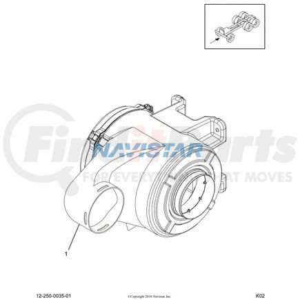 International 3520401C1 Secondary Air Filter, Navistar Compatible