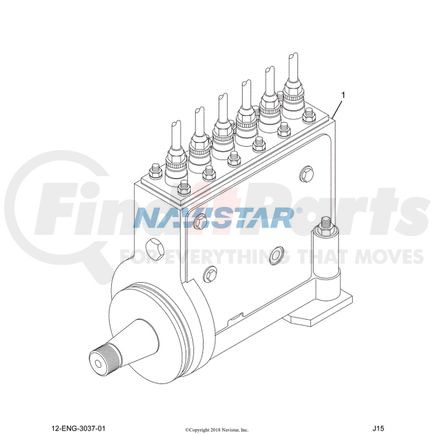 International 31082R1 Nut - Class 10 M8 X 1.25, Navistar Compatible