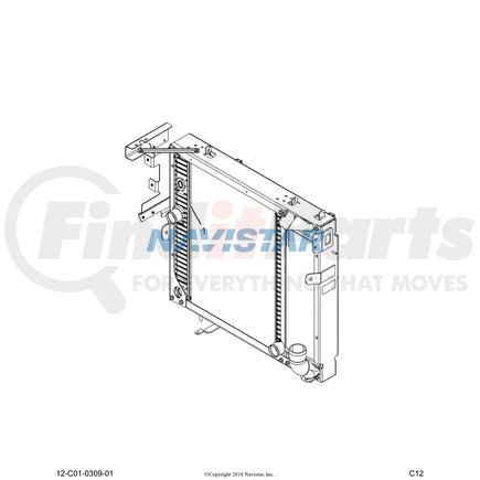 International 2612044C91 MODULE,ALUM RADIATOR/CAC/OC/FR