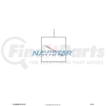 International 7087853C1 Exhaust Muffler Strap, Navistar Compatible