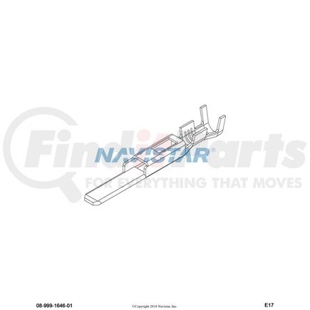 International 3880571C1 Terminal Cable Male Amp Mar, Navistar Compatible