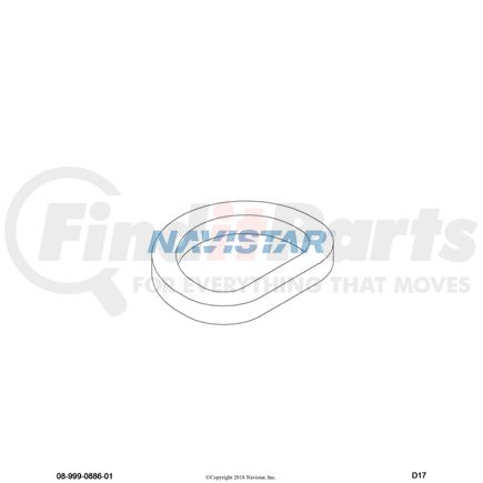 International 3561925C1 Headlight Gasket, Navistar Compatible