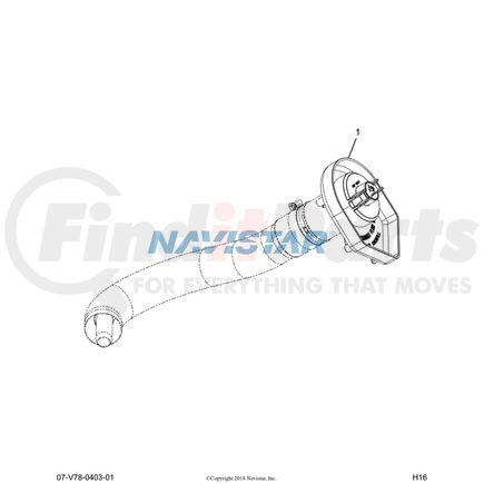 International 2613961C1 Diesel Exhaust Fluid (DEF) Filler Cap, Navistar Compatible