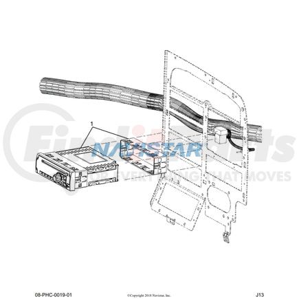 International 4027785C1 RADIO,ASM , DEA500,AM/FM/WB/CL