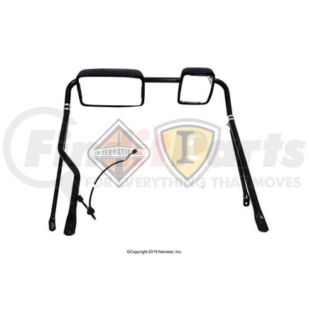 International 2237182C93 Mirror, Rear View, Rosco, Open, Navistar Compatible