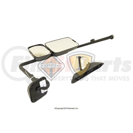 International 3757523C92 MIRROR,REAR VIEW , MAN HTD BLA
