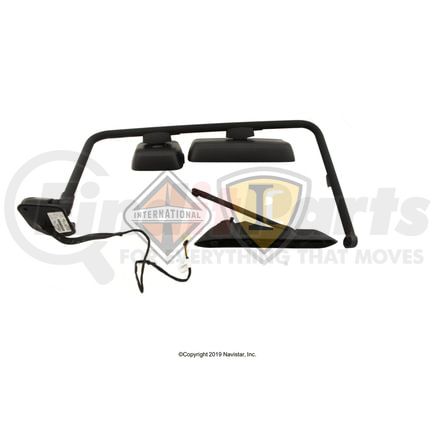International 3757530C91 MIRROR,REAR VIEW , RMT HTD BLA