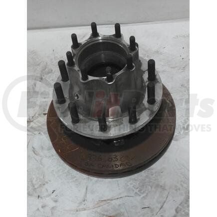 International 3876163C92 Wheel Hub - Rear, W/Rotor, R Aluminum 10-285, Aluminum Rim ABS Disc Bendix, Navistar Compatible