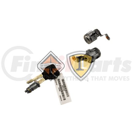 International 2517392C91 Door Lock Cylinder - Ignition Switch Lock Kit, 2 Keys I-0446, Navistar Compatible