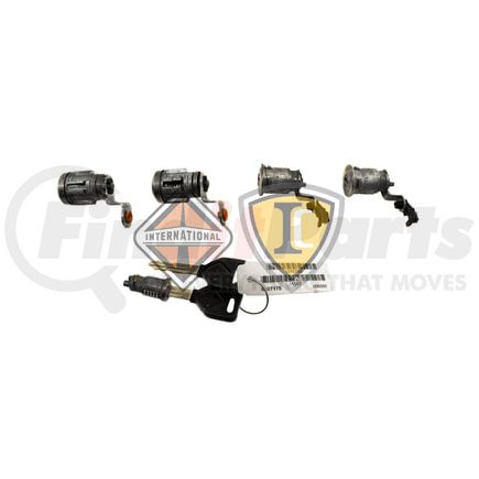International 2517395C91 Door Lock Cylinder Kit - Ignition Switch Lock Kit, 2 Luggage Locks, 2 Keys I-1003