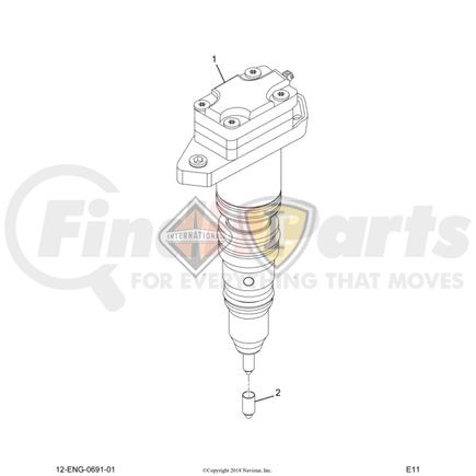 International 2593592C92 INJECTOR,KIT, INJECTOR, BE I30