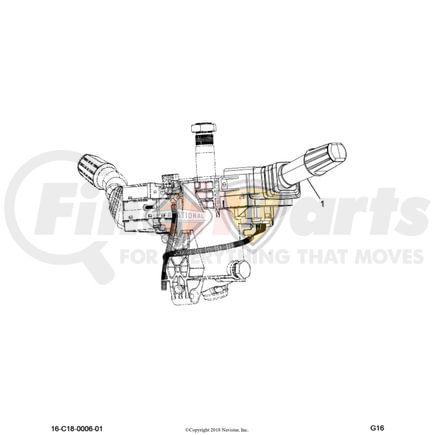 International 2518037C1 Heater Control Panel, Navistar Compatible