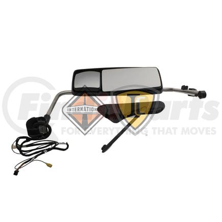 International 3757553C92 Interior Rear View Mirror - L Aero Ptd Htd Power Cl Left Cb Radio Radio Sat, Navistar Compatible