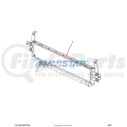 International 2593340C91 Fuel Cooler Mounting Hardware, Navistar Compatible