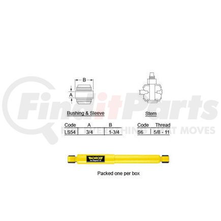 International 2032533C1 Absorber, Shock Lt&Rt, Navistar Compatible