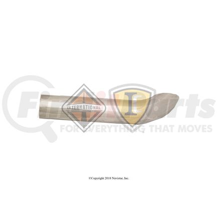 International 3613802C3 Exhaust Tail Pipe - Turnback Non-Bright Finish, Navistar Compatible